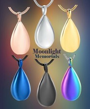 New Teardrop Urn Cremation Pendant Ashes Memorial Necklace