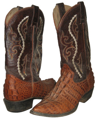 Men's GRAN LIDER Stitched Uppers Brown Leather Boots US 7.5
