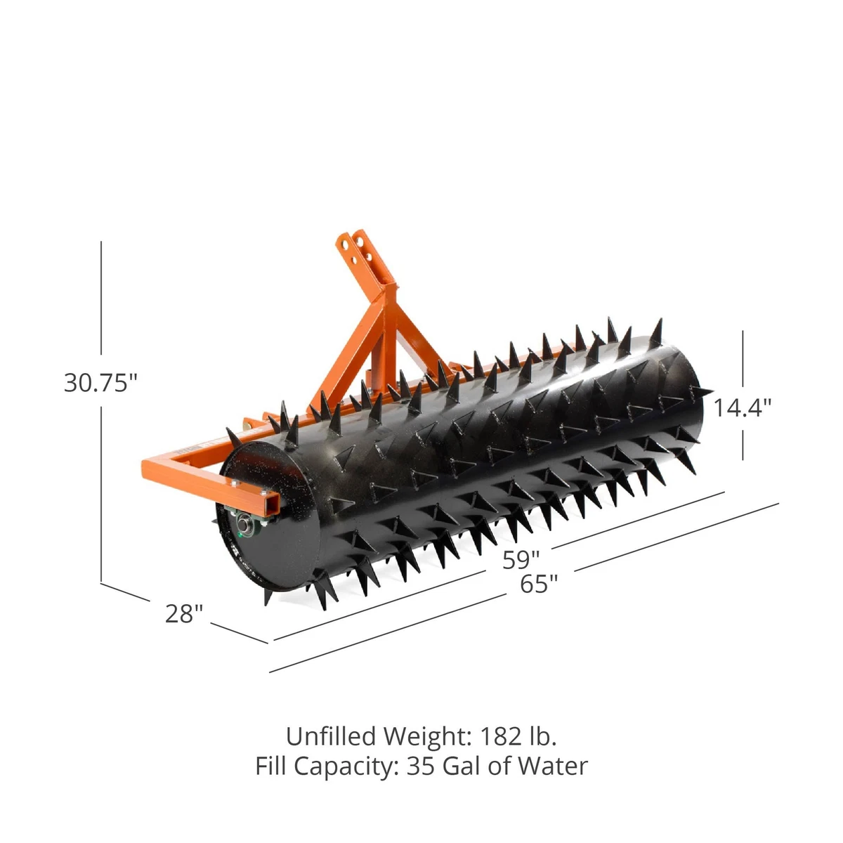 Drum spike aerator for clearance sale