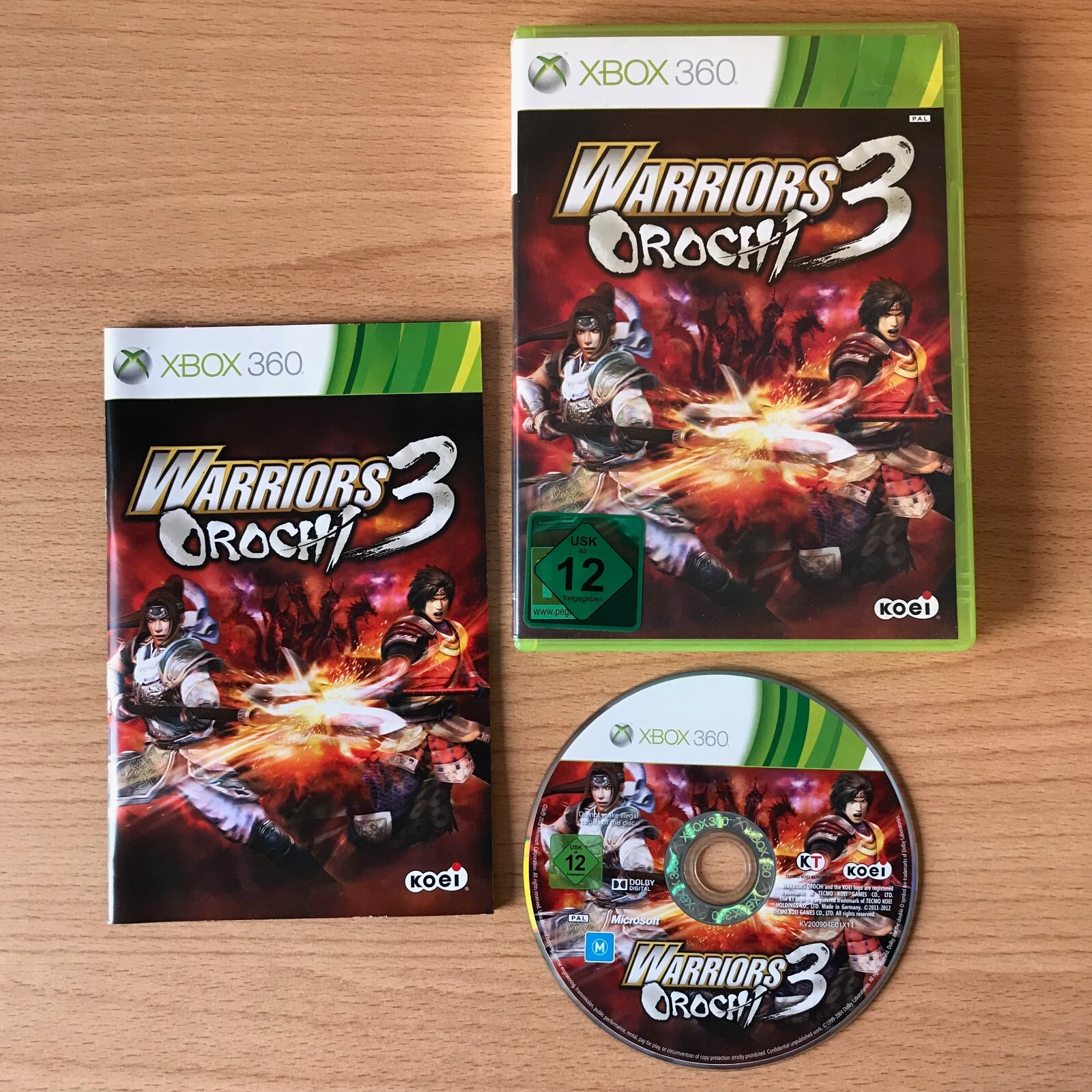 Warriors Orochi 3 Microsoft Xbox 360, 2012 PAL Manual Complete | eBay