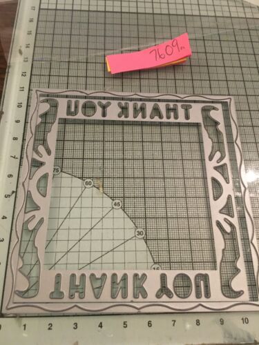 Tonic Studios Thank you square frame die set ref7609a  **SALE** - Picture 1 of 1