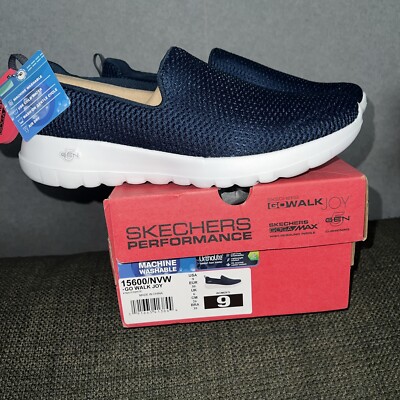 Skechers Go Walk Joy Navy/ white Size Uk Gift New With Tag/box Gen UK