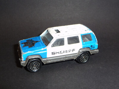Majorette Modellauto Jeep Cherokee No 224 Sheriff weiß-blau (Maj02)