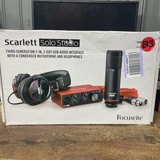 Scarlett Solo Studio USB Audio Interface W/ C...