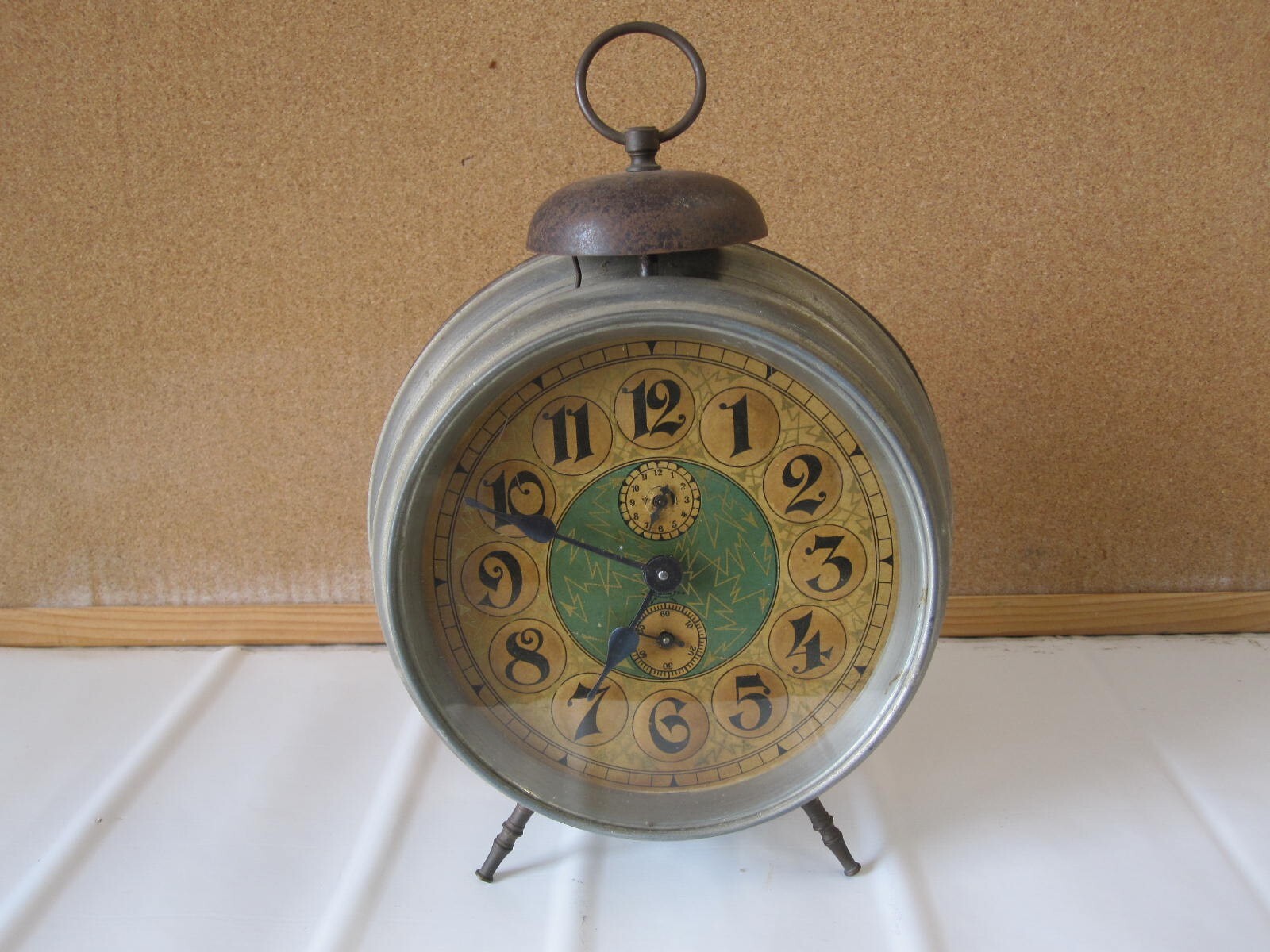 Vintage Bell Table Alarm Clock Antique Manual Retro Vintage Clock