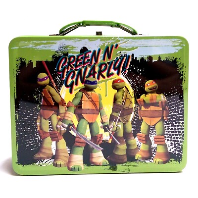 Teenage Mutant Ninja Turtles Tin Metal Lunch Box Carry All