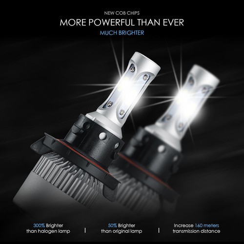 For Hummer H3 2006-2010 8000K LED Headlight Hi/Lo + Fog Light 4 Bulbs Combo kit - Picture 2 of 15