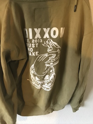 DIXXON TRUST NO SNAKE FULL ZIP HOODIE MENS S GREEN FLANNEL FORM FUNCTION - Picture 5 of 7