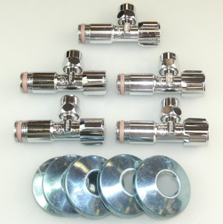 5 x SCHELL COMFORT ECKVENTIL 1/2" DN 15 SELBSTDICHTEND WASCHBECKEN WASCHTISCH