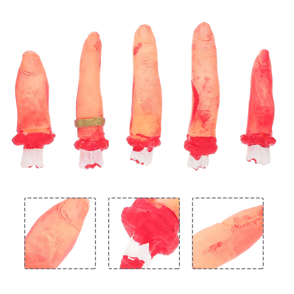 10pcs Fake Finger Toys Horror Party Prank Toy Haunted House Severed Finger Prop