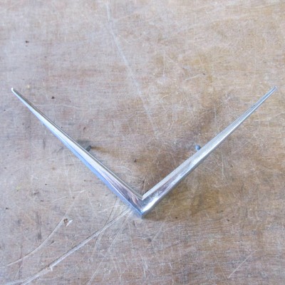 73 74 Cadillac Deville Calais Hood Ornament V Vee Emblem 73 74 Cadillac Deville Calais Hood Ornament V Vee Emblem