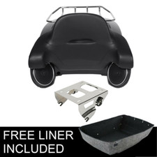 King Trunk Pad Rack Speakers Solo Mount Fit For Harley Touring 2014-2023