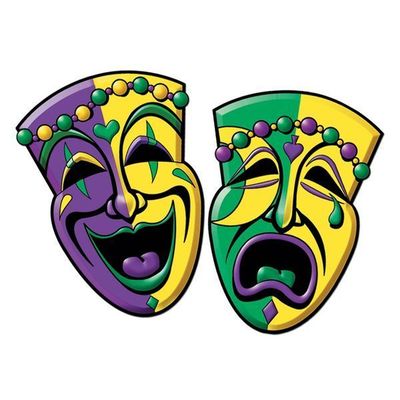 Mardi Gras # 18 - 8 x 10 Tee Shirt Iron On Transfer Masks 2
