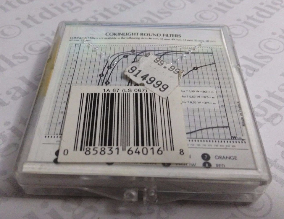 Genuine 67mm France Cokin Skylight 1A Lens Filter OEM Genuine 67 mm Sky 1A Sky1A - Image 2 of 4