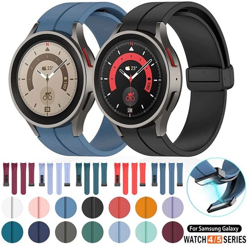 Magnetic Silicone Band Strap Fr Samsung Galaxy Watch 7 6 5 4 40 44mm Pro Classic - Picture 4 of 26