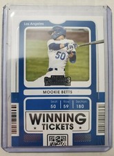 Mookie Betts 2021 Panini Contenders Baseball Winning Tickets LA Dodgers #WT-MB 