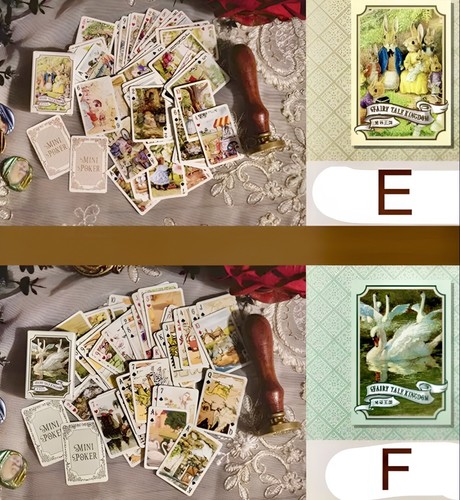 Mini Playing Cards - 8 STYLES - Fairy Tale Playing Cards - Scrapbook Supplies - - Picture 9 of 19