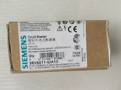 Siemens 3RV6011-0JA15 3RV60110JA10 0.7-1A Circuit Breaker -New Ship *UP