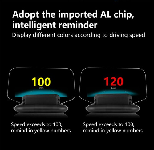 HUD OBD Head Up Display Car GPS System Speedometer Projector Diagnostic Tool MAP - Picture 9 of 12