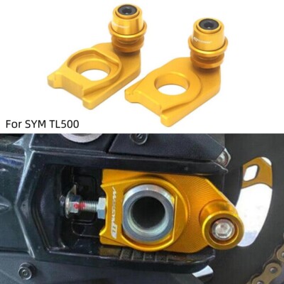 Motorrad Für SYM TL500 Chain Adjustment Block Frame Swingarm Spulen Sliders