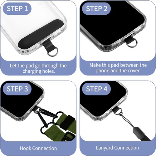 Adjustable Pastic Buckle Shoulder Strap Lanyard Crossbody Strap for Mobile Phone - 第 22/25 張圖片