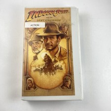 Indiana Jones and the Last Crusade VHS, 1990 Clamshell Drama Suspense Romantic