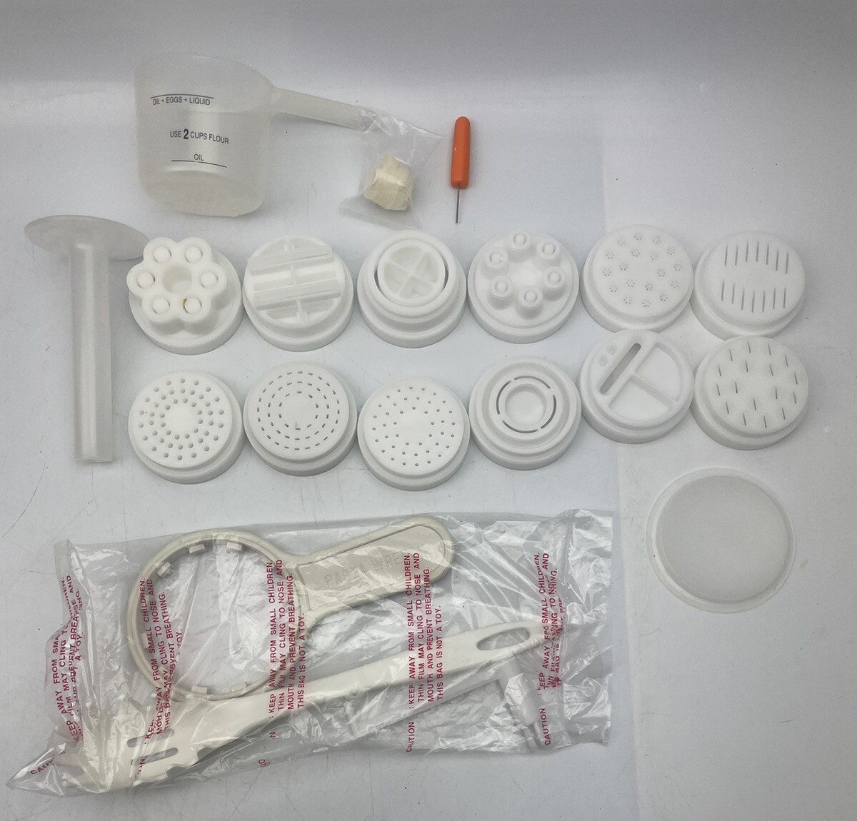 Ron Popeil Ronco Automatic Pasta Maker P400 REPLACEMENT PARTS LOT