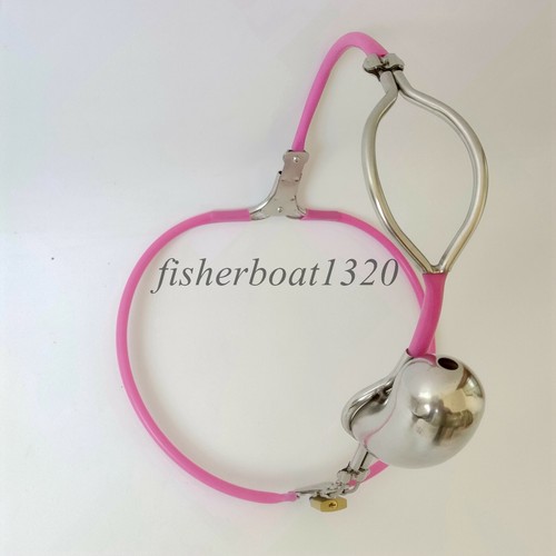 Stainless Steel Chasity Belt Male/Female Restraint chastity cage BDSM Slave - Photo 8/34