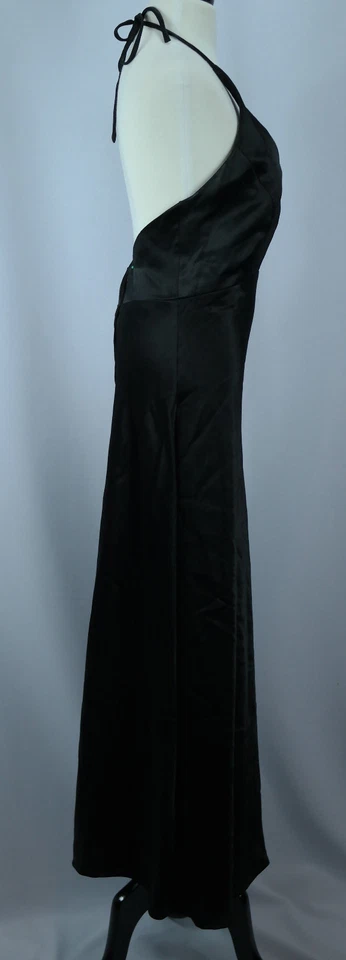 De colección - Vestido largo Nadine negro para mujer con halter y cremallera de garra - Talla XS Foto 4 de 4