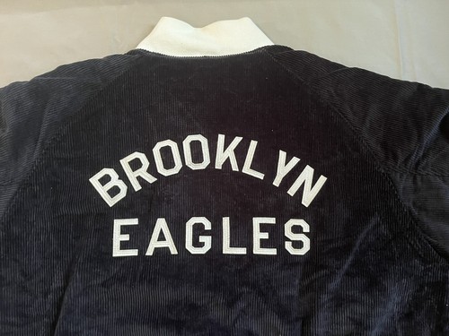 Stall & Dean Brooklyn Eagles Jacket Corduroy Varsity Coat Negro League Baseball - Picture 17 of 24