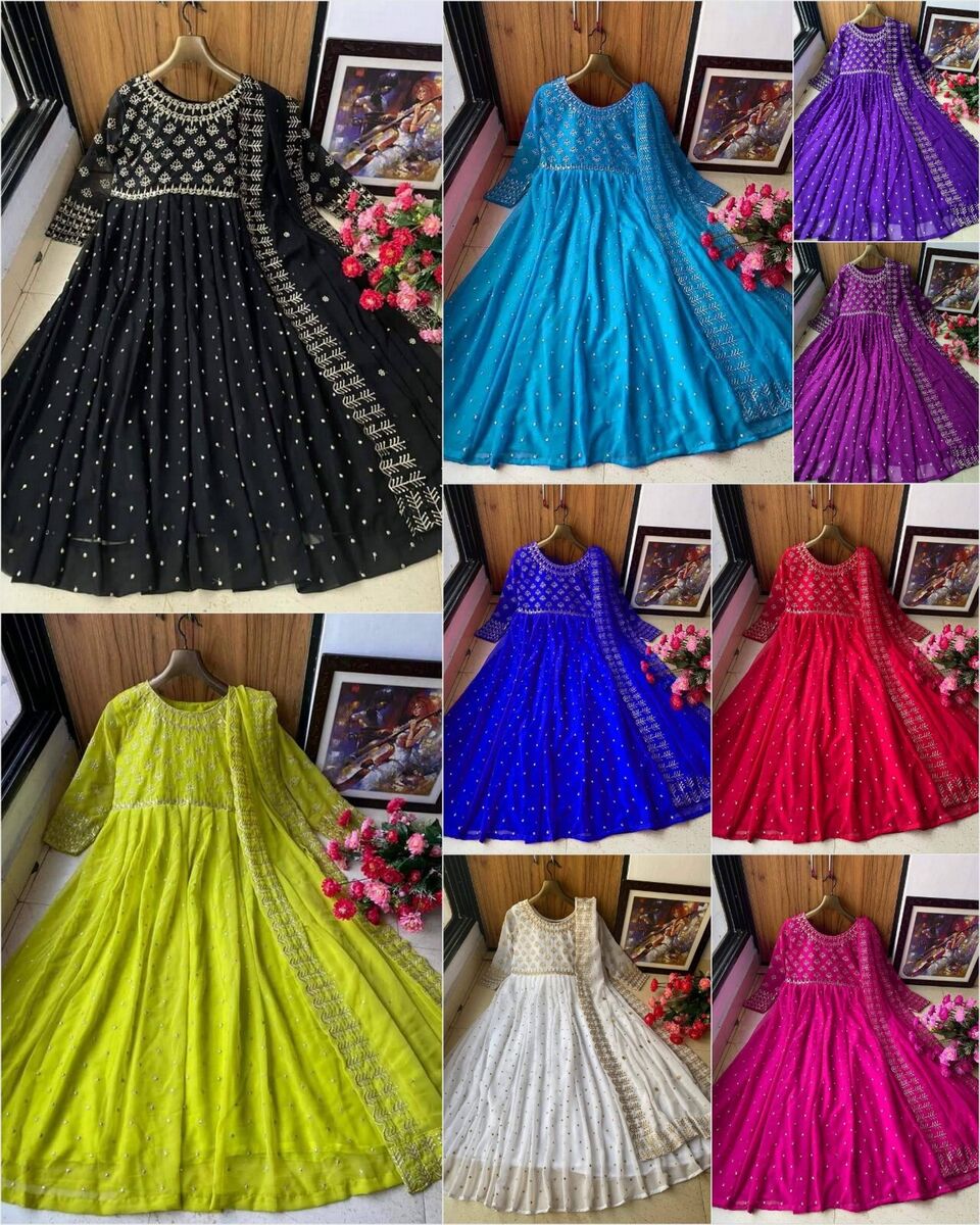 Fashion2wear Women Gown Dupatta Set - Buy Fashion2wear Women Gown Dupatta  Set Online at Best Prices in India | Flipkart.com