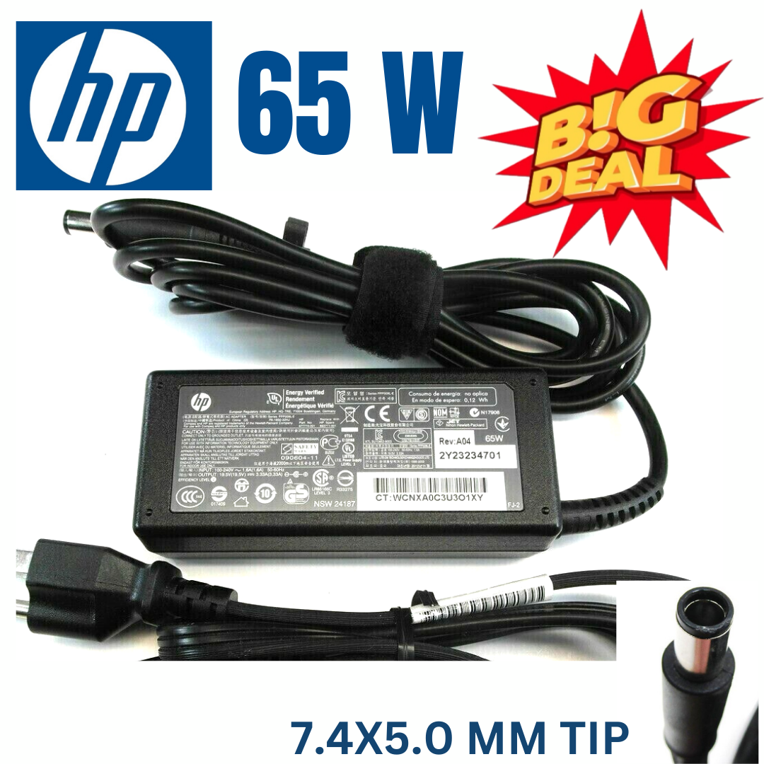 Genuine 65W HP AC DC Power Adapter 18.5V 3.5A Series 463552 519329 OEM Charger E - Foto 6