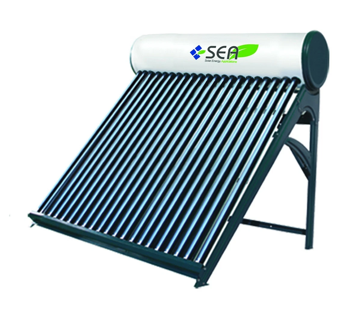 SEA Solar Passive Water Heater With Un-pressurized Tank 40Gallon/50G/80G |  eBay