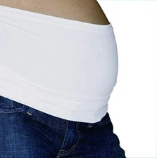 Fertile Mind Maternity Belly Band White Bando ? Small to Medium