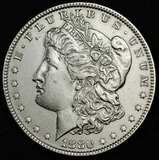 1880 Morgan Silver Dollar.  B.U.  139793  Inventory H