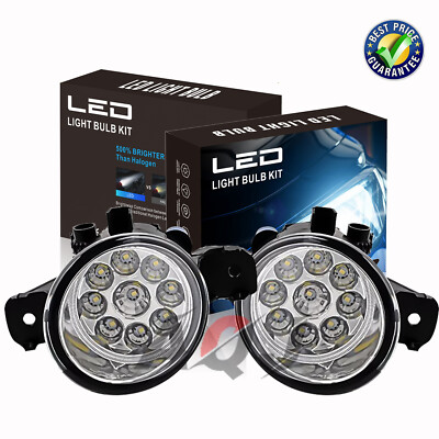2pcs LED Bumper Fog Lights Lamps Pair Right&Left For NISSAN QASHQAI 2017-2019