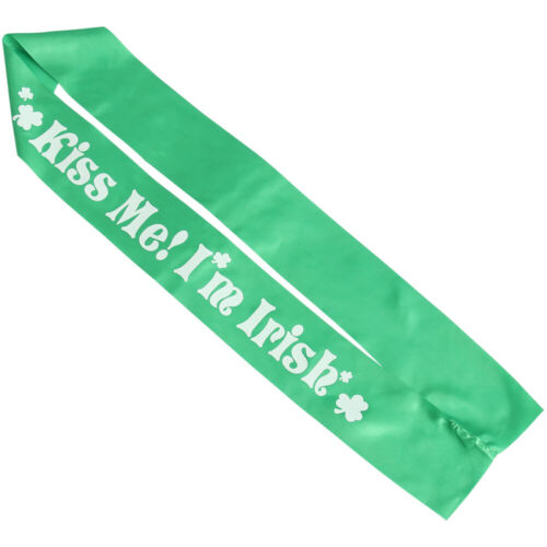 St. Patricks Day Sash Schultergurt Grün Parade Party Zubehör - Bild 1 von 12