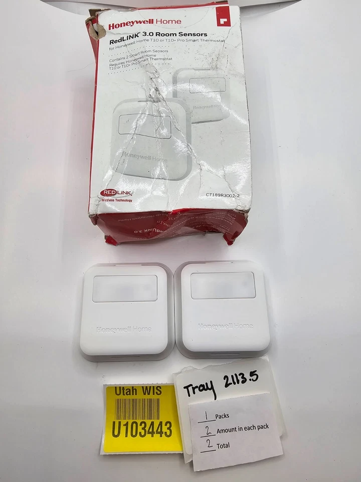 (QTY 2) Honeywell Resideo Home RedLINK 3.0 Indoor Sensors C7189R3002-2 for T10+ - Image 3 of 3