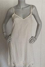 Dolce & Gabbana Silk Lace Slip Dress Off White Size 42