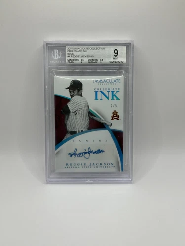 Reggie Jackson 2015 Immaculate Collegiate Ink blue /5 ASU