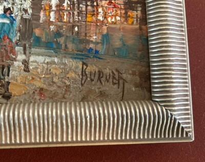 CAROLINE BURNETT PARIS EIFFEL TOWER STREET SCENE ORIGINAL OIL ON