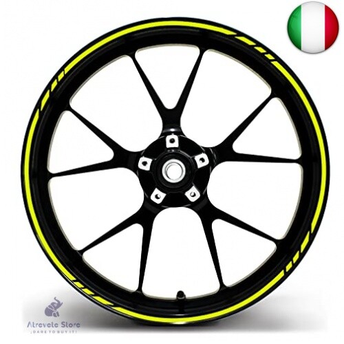 Finest Folia - Adesivi per cerchioni in design GP, 16 pezzi, set completo,