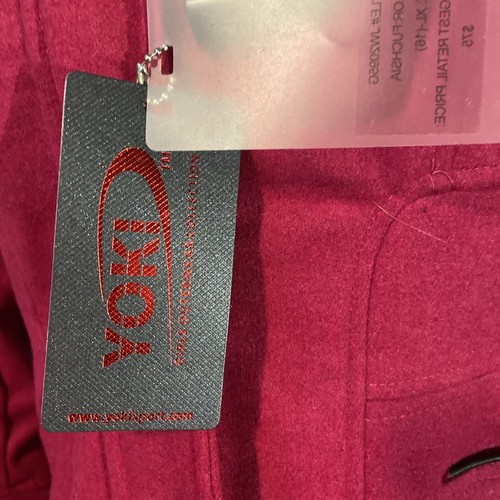 Yoki Girls Outerware Jacket Fuschia NWT Retail $75 10% Wool Outer Coat Sz 16 XL - Picture 4 of 15