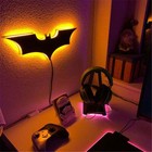The Batman Logo LED Night Light Wireless Remote Control Lamp Bedhead Bedroom