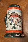 Vintage 1991 Budweiser Clydesdales Themed Stein. Made In Brazil by Susan Sampson — photo 1
