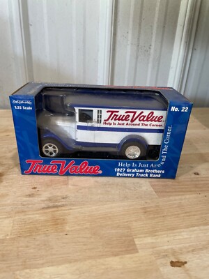 1927 RC2  GRAHAM BROTHERS DELIVERY TRUCK BANK TRUE VALUE 1/25 DIE-CAST N0.22