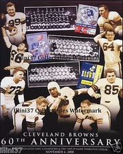 1947-1949 CLEVELAND BROWNS AFC CHAMPIONS TEAM 8X10 PHOTO LOU SABAN OTTO GRAHAM 