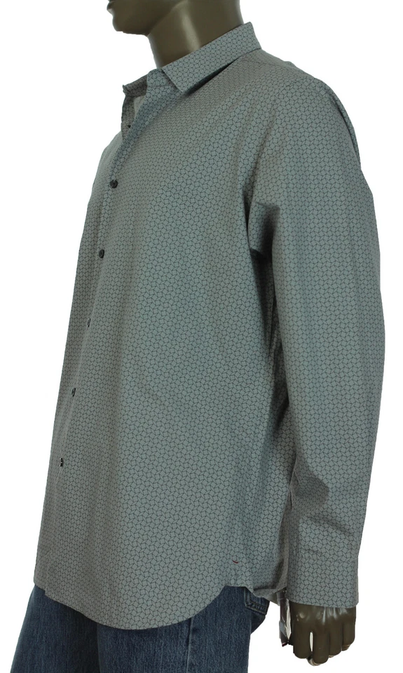 CAMISA MANGA LARGA ALFANI SLIM FIT PARA HOMBRE ESTAMPADO CRISTAL MANGO M Foto 3 de 3