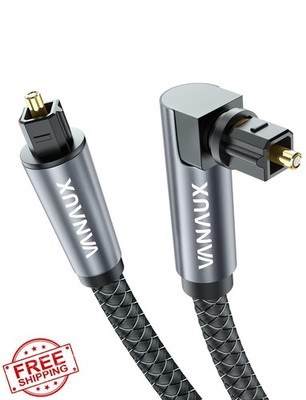 VANAUX 90 Degree Optical Cable 6.5ft