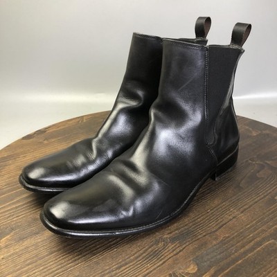 Gordon Rush Boots Mens Size 12 Black Leather Chelsea Dress Ankle 5719 Italy